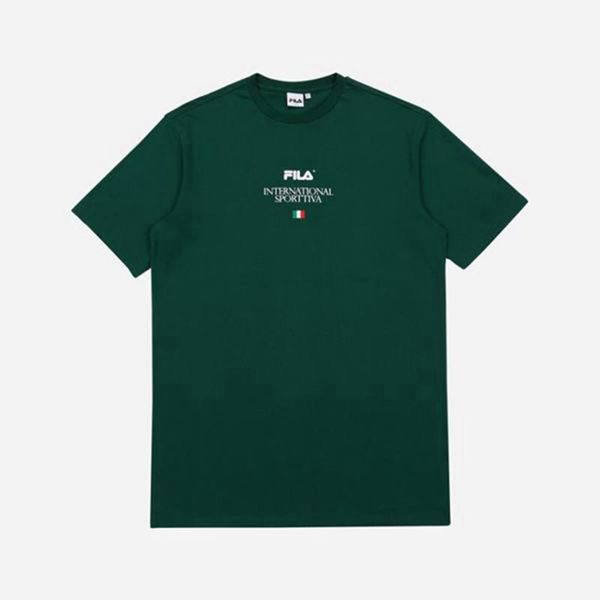 Camisetas Fila Homem Verdes - Fila Sportive Logo S/S Loja Online Portugal,CHQT-07386